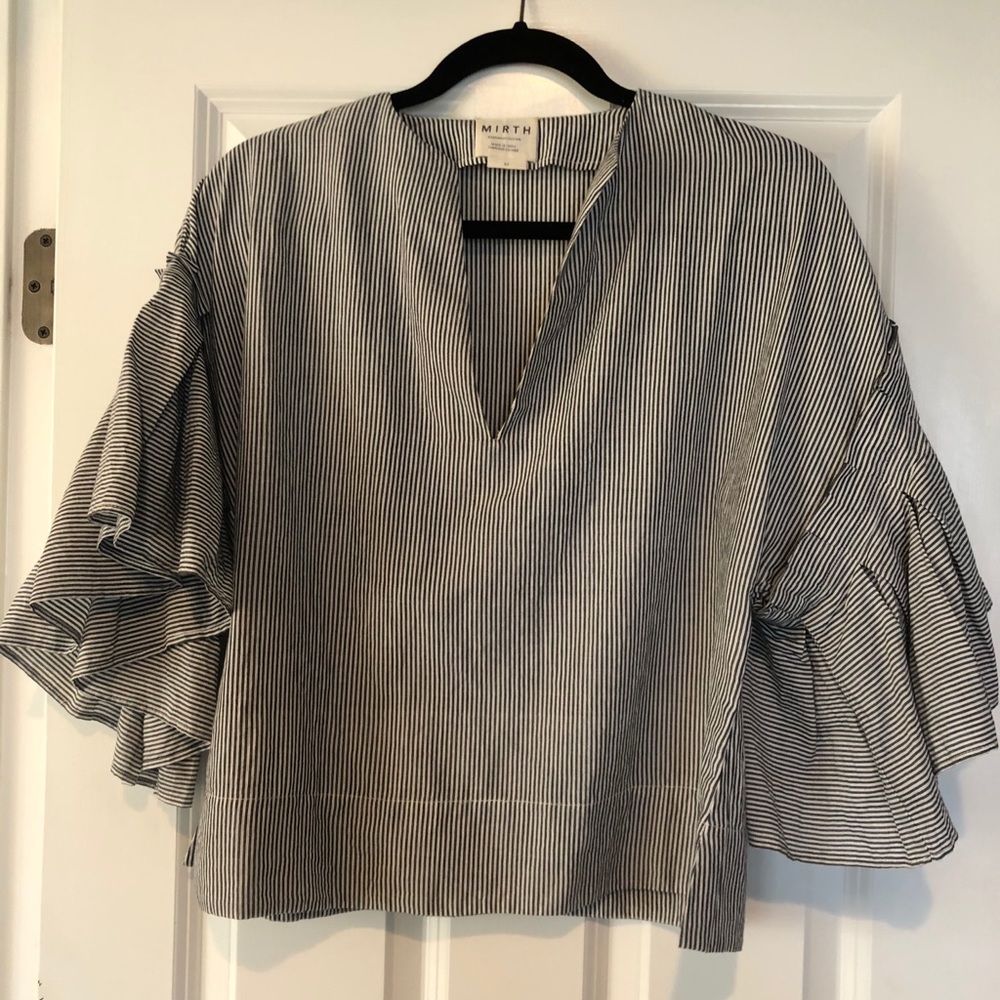 MIRTH amer pin stripe top